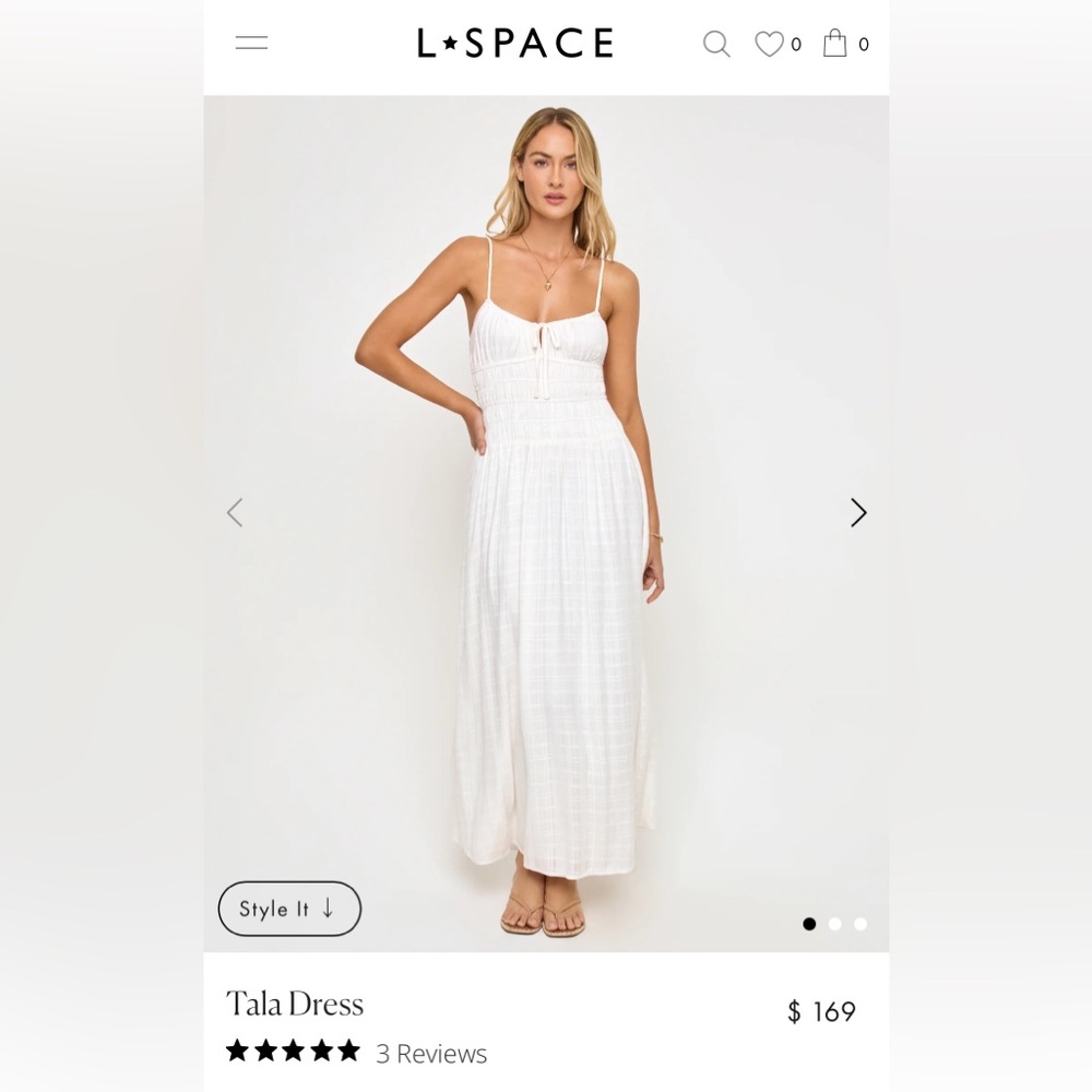 L*Space Tala White Maxi Dress - Picture 2 of 7